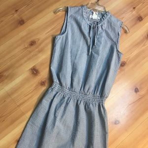 H&M L.O.G.G. Seersucker Striped Sleeveless Dress